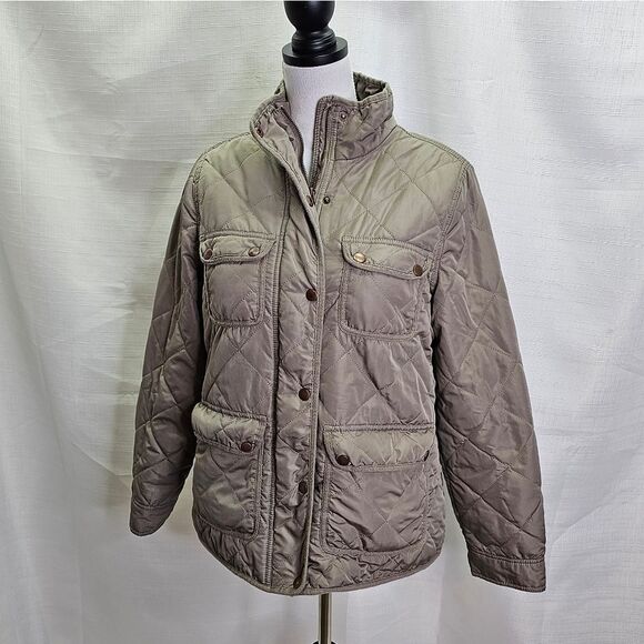 Altar'd State Tan Sherpa Lined Puffer Jacket Size Medium - Picture 2 of 12